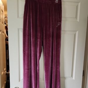 PINK Victoria's Secret Pink Wide Leg Velvet Pants